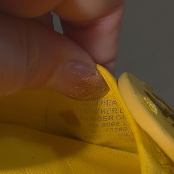 Tory Burch Yellow Ballet Flats Size 5 - Picture 12 of 12